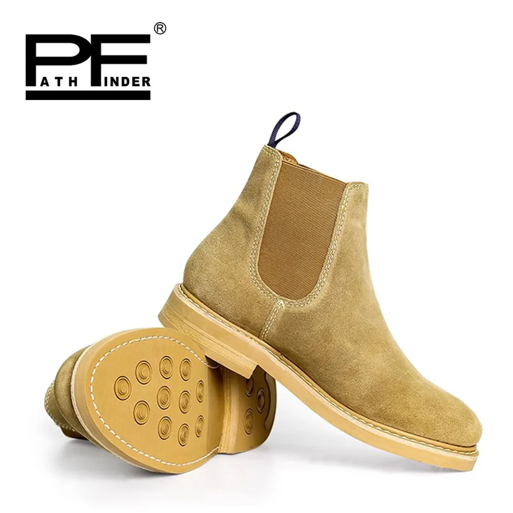 Brown color chelsea boots