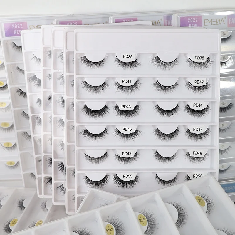 mink fluffy curly eyelashes long wispy fluffy volume mink 6d lashes wholesale 20 mm book