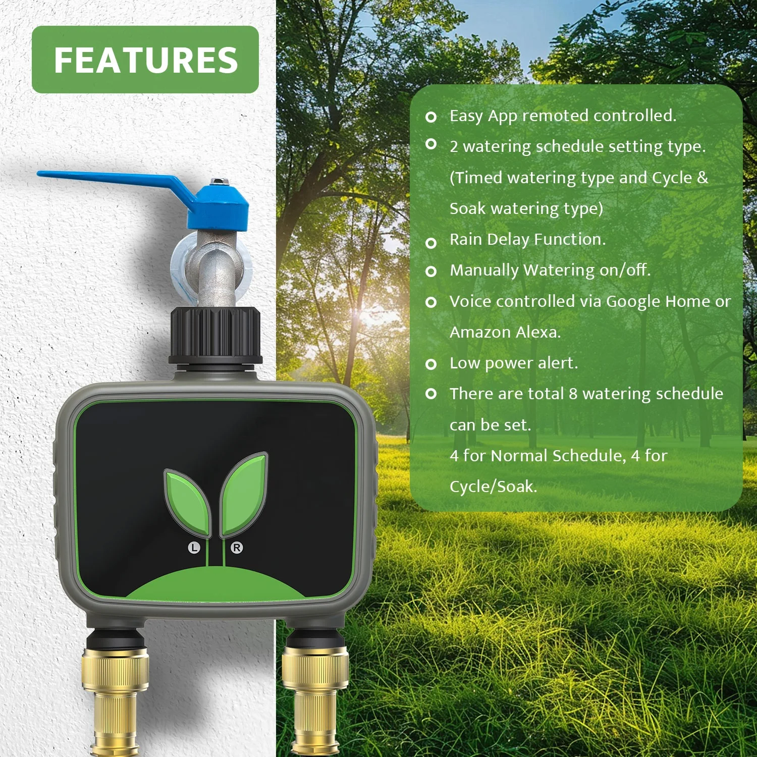 Best Choice Wifi Water Timer Smart Sprinkler Irrigation System Garden Outdoor Water Timer