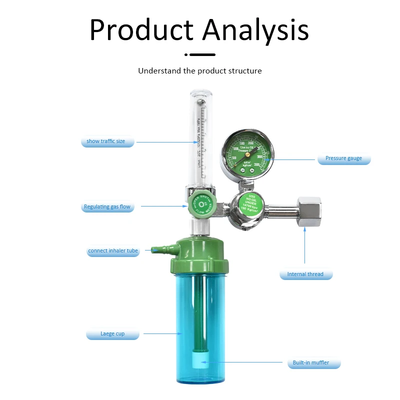 medical flow meter regulator oxigen medical oxygen regulator