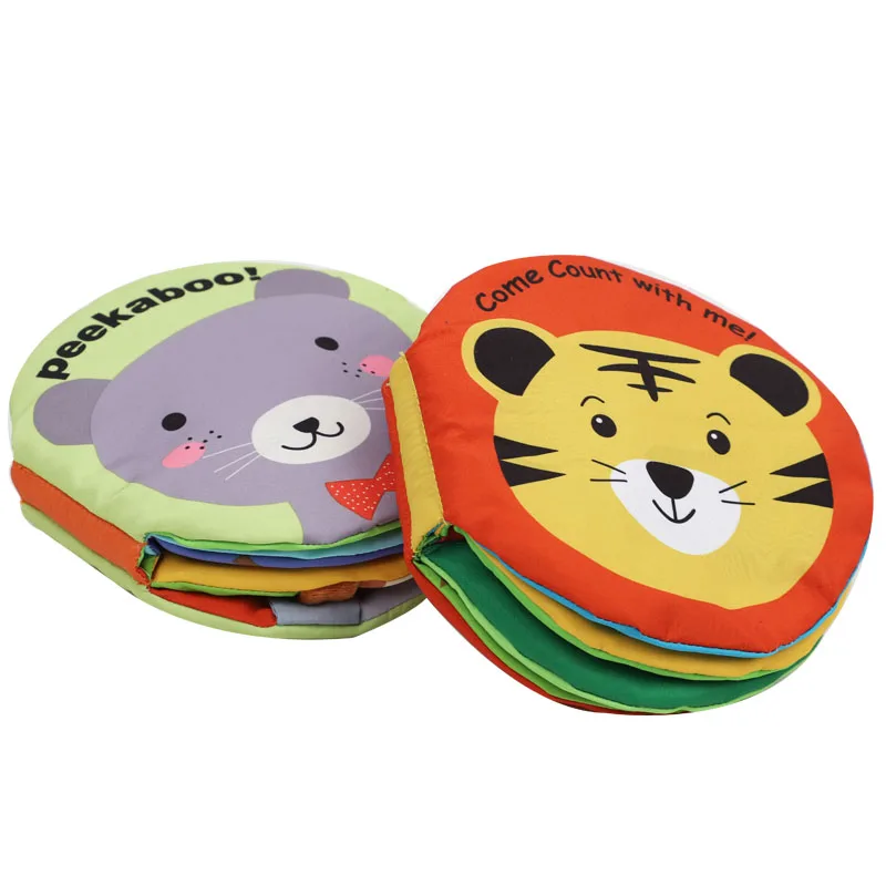 Factory Price Wholesale Baby Babies Educational Toy For Infant Peek-a-boo Cloth Book