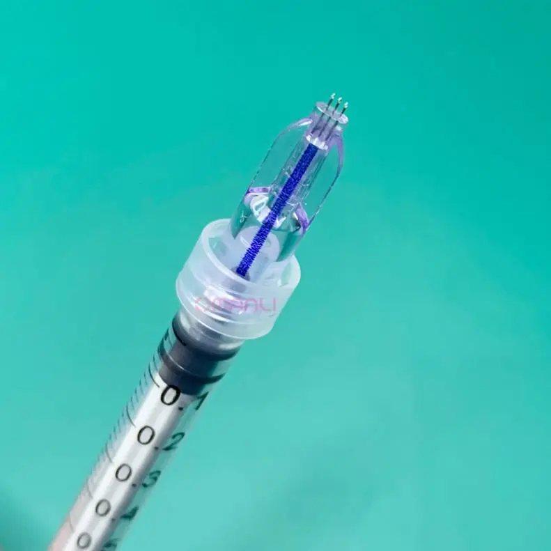 Nanosoft Fillmed-Microagujas, Aguja Nanosoft 3Pin 34G 0,6Mm Antienvejecimiento Alrededor De Ojos Y Cuello