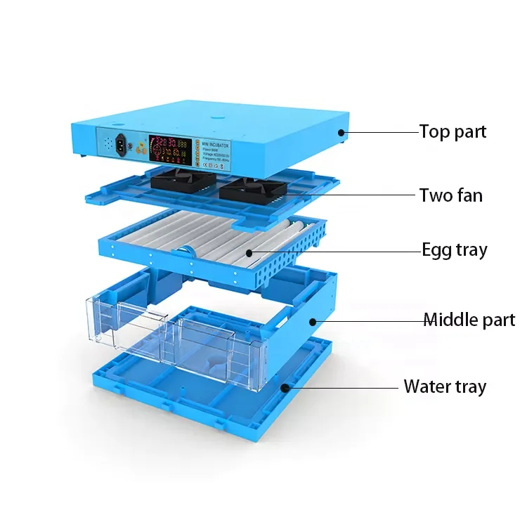 64-320eggs fully automatic  dual power 12V mini incubator