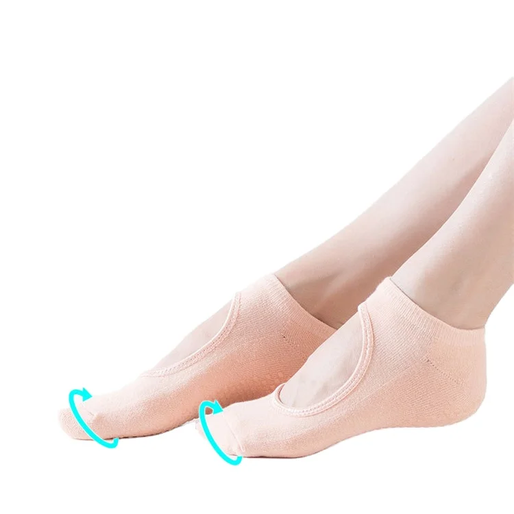 Лидер продаж 2021, плотные носки с открытой спиной для балерины, пилатеса, спортивные Нескользящие хлопковые носки с полотенцем, носки для взрослых для йоги