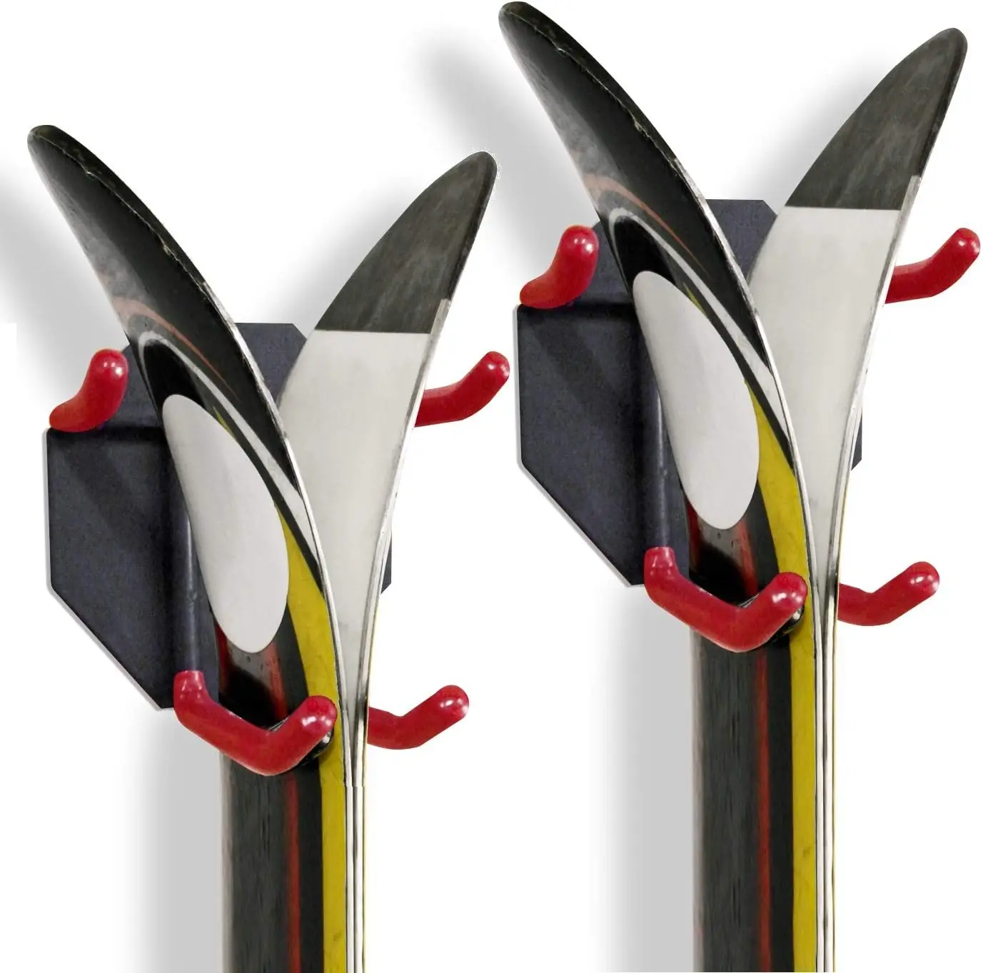 Heavy Duty Horizontal Garage Organizer Utility Ski Rack Wall Mount Kayak Hooks With Indoors Outdoors Home Wall Hooks