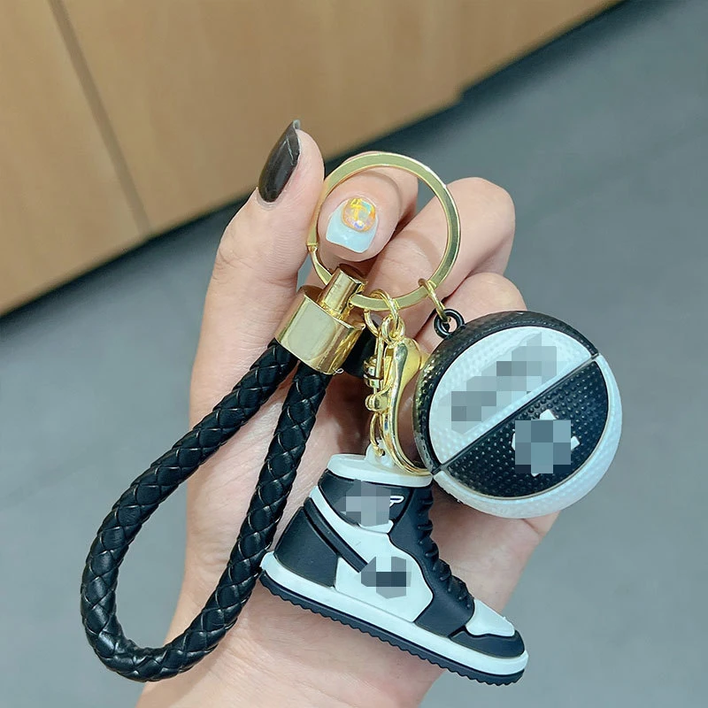 Super Star Basketball Keychain Fans Gifts Bag Pendant Car Keyring Wholesale 3D PVC Soft Sneaker Keychain