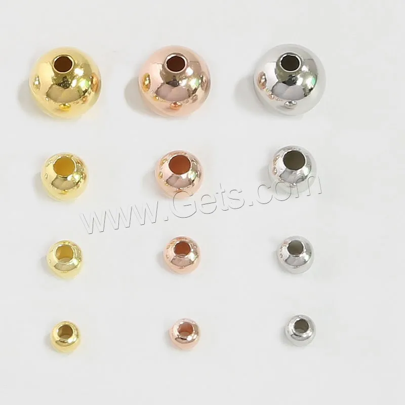  hot sale in 2021 round 925 Sterling Silver beads more colors different