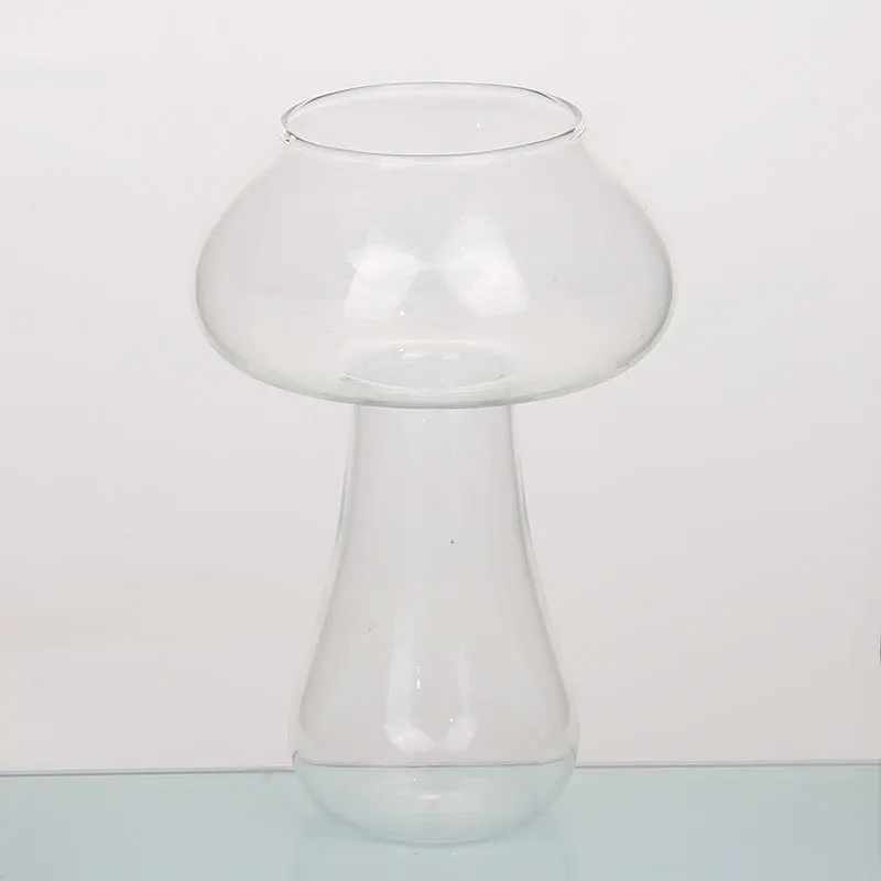 Креативный грибовидный стеклянный коктейльный стакан молекулярное курительное стекло гидропонная ваза для домашнего стола