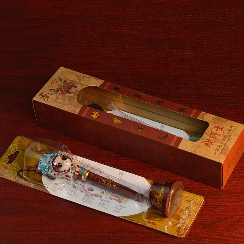 Promotion original Chinese style Peking Opera mask pen travel souvenir gift ceramic ballpoint pen