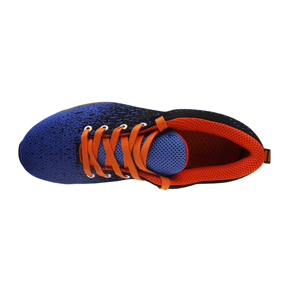 Anti-static Blue Color Fly Knit Cheap Acid Resistant Safety Shoes For Electrician