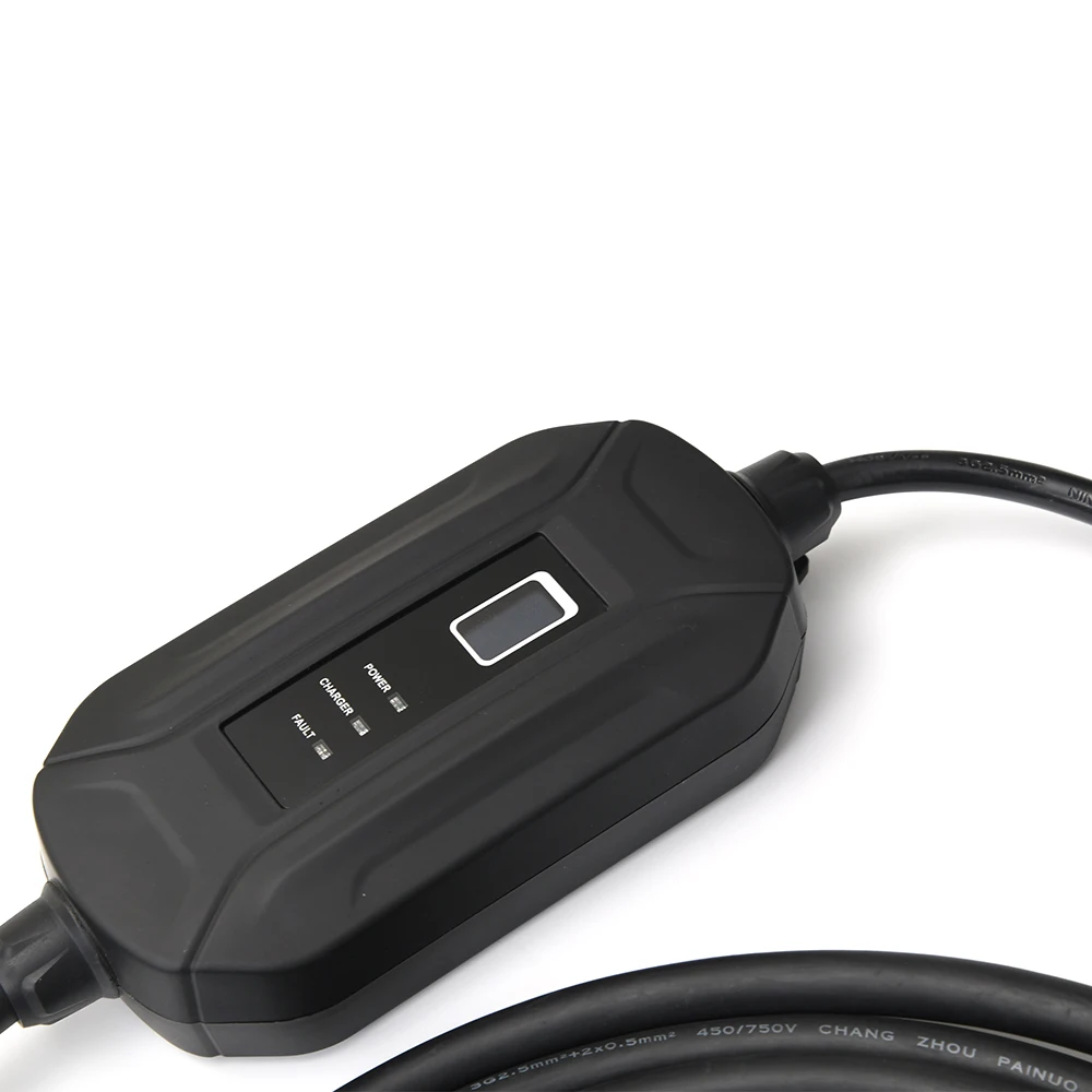 Fisher 16A 3.5kw Portable Ev Charging Box Mode 2 Ev Charging station IEC 62196 Plug  Charger Station