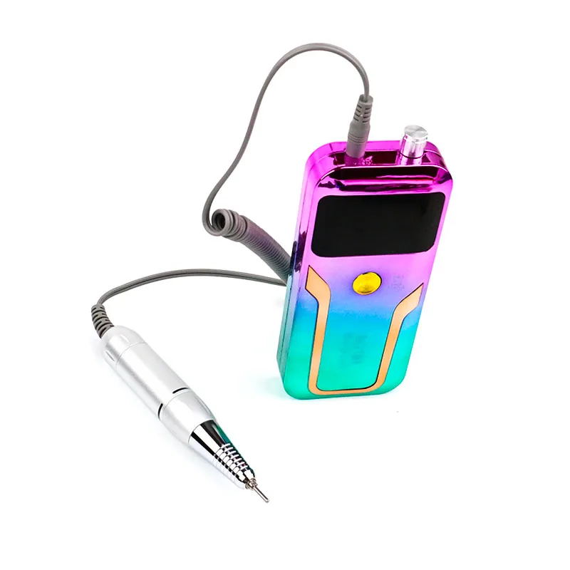 Professional Electric Acrylic strong micromotor Portable manicure salon 35000 rpm cordless Nail Drill Machine