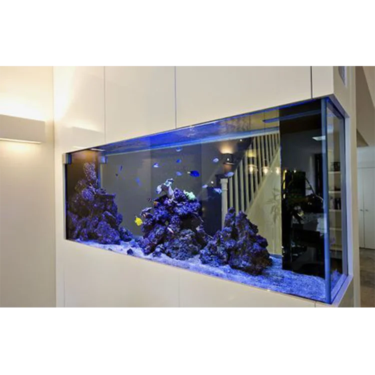 living room home glass partition shoe cabinet large ultra white bullet ecological fish tank