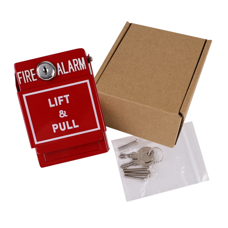 Metal Construction Manual Call Point with Key fire alarm system accessory Fire Alarm Pull Station with good quality