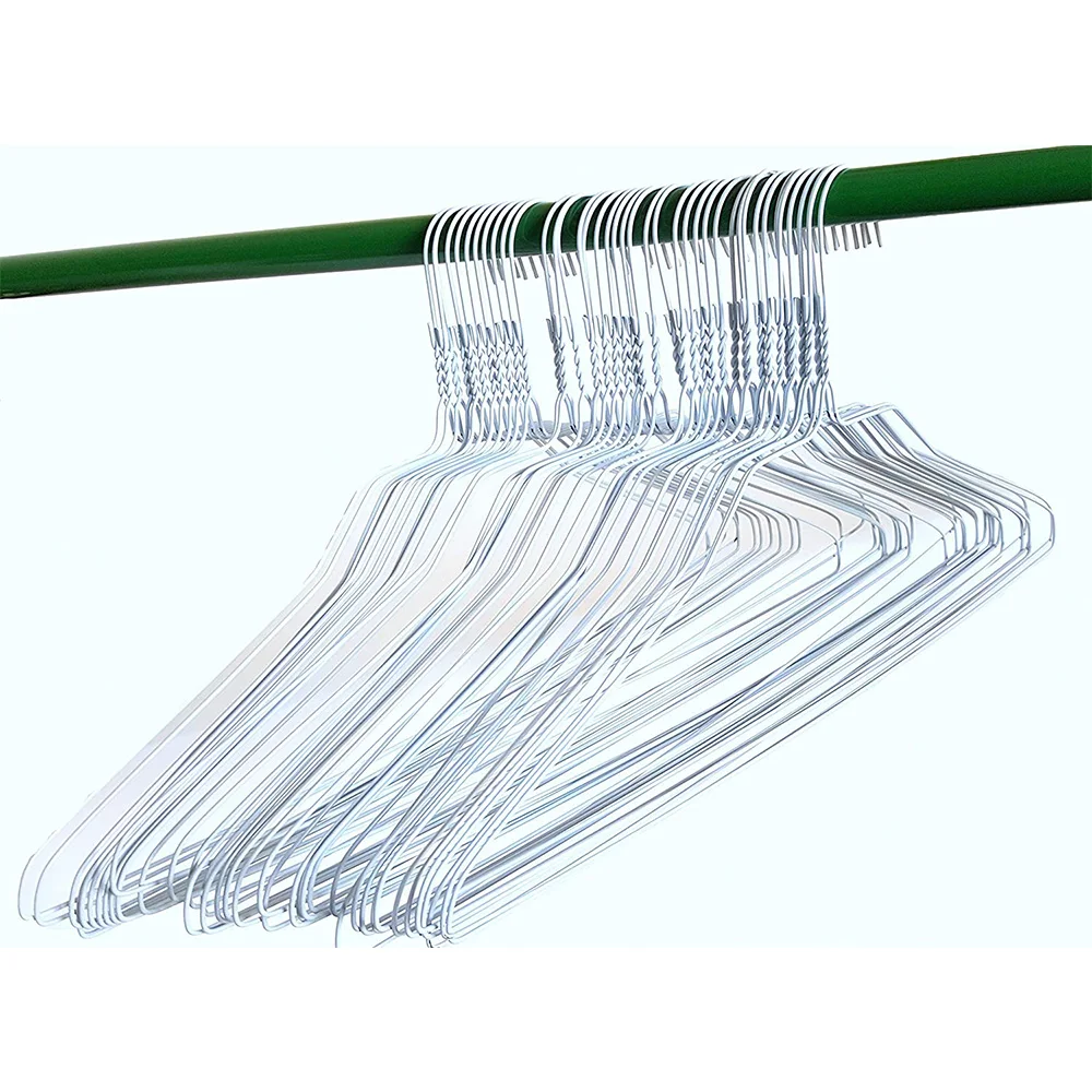 18 Inch Shirt Hanger Laundry Metal Wire Hanger Factory Sales Cheap Clothes Hanger