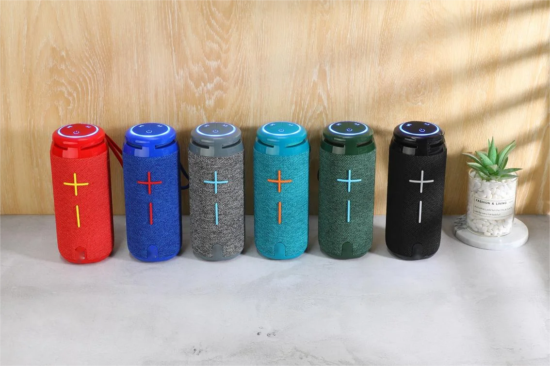 Wireless Bluetooth Speakers For Smart Phone Fabric Portable Gift Set Stereo led bluetooth speaker with woofer