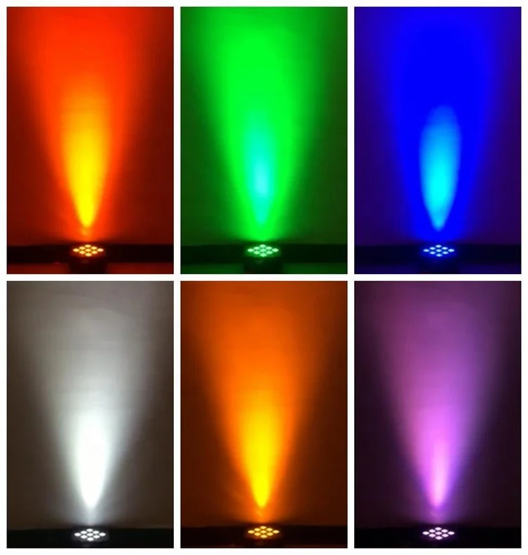 Hexa Mobile Stage DJ Infrared Remote (IR) Control 9x18W RGBWA+UV 6IN1 LED Wireless Battery Powered Mega Flat Par Can Wash Light