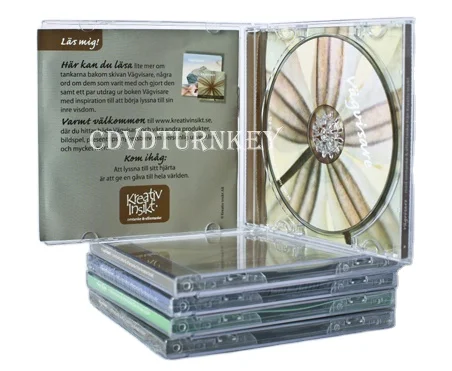 8cm/mini cds dvds replication in jewel case packaging with color insert