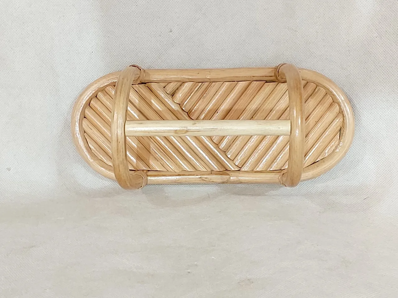 Rattan Wall Hooks Clothes Hat Hanging Hook Crochet Cloth Holder Organizer Hangers Decor  made in Vietnam