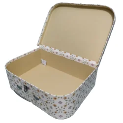 Luxury Custom Christmas Candy Box Cardboard Printed Suitcase Shaped Baby Gift Box with handle