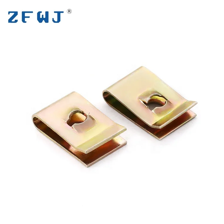 China wholesale 65Mn galvanized u shaped steel clamping clip nut