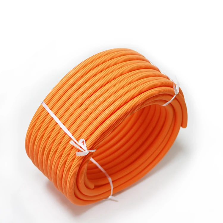Large-diameter plastic threading corrugate tube PE/PP/PA nylon flame-retardant hose cable wire protection tube