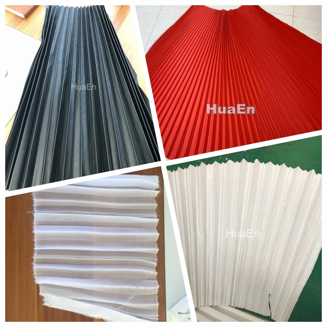 Manufacturer HuaEn 217 shirt pleating machine 516 sunray fanshaped blind accordion plisse 20mm standing pleat making machine