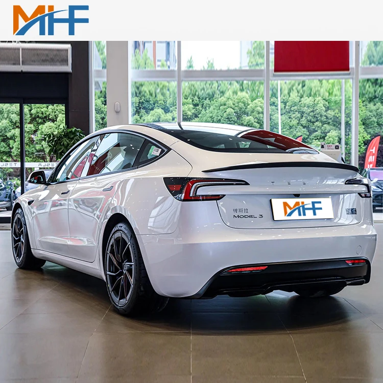 Китайский автомобиль Tesla Model 3 ev 2024 новых энергетических транспортных средств дальность действия 606 км Подержанный распродажа