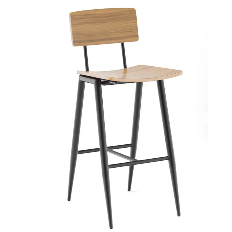 High Top Chairs Barstools Wood Commercial Bar Stools For Restaurant