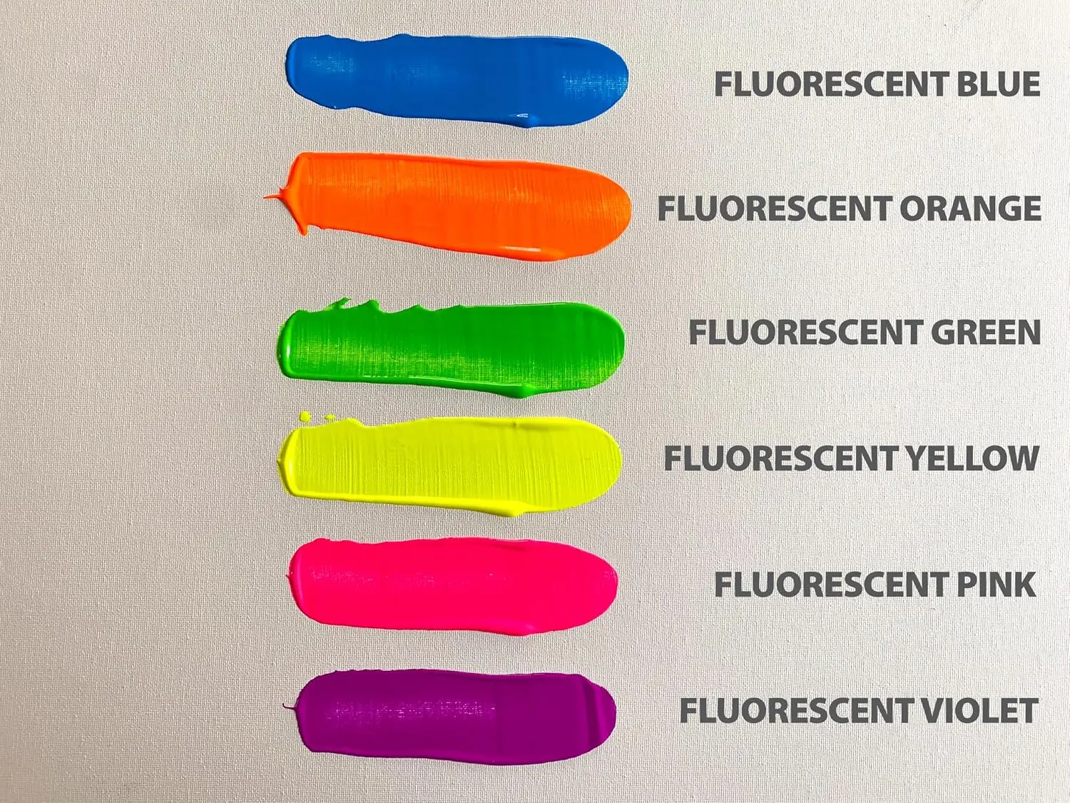 6 Colors 8 oz Neon Colors Glows UV in Black Light Non-Toxic Art Craft for Artists kids Hobby Painters Fluorescent Acrylic Paint