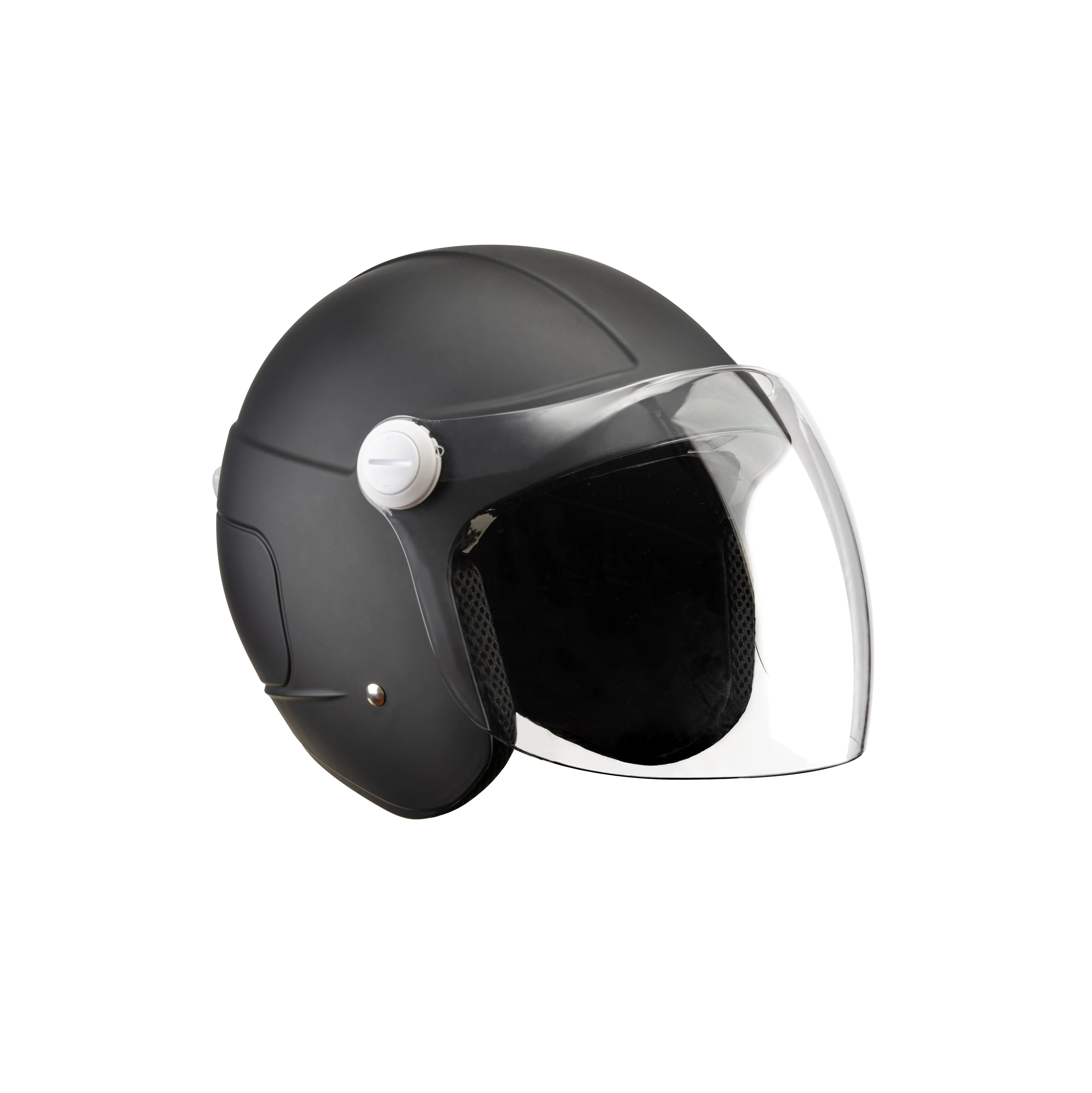 Smart 3/4 Half Face Motorcycle Helmet For Leisure - LED edition