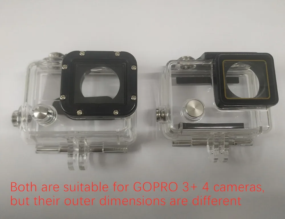 4 In 1 Housing Lens Cover+Lens Cap +Replacement Battery Door+Side Door Cover for GoPro Hero 4/3+ Camera accessories