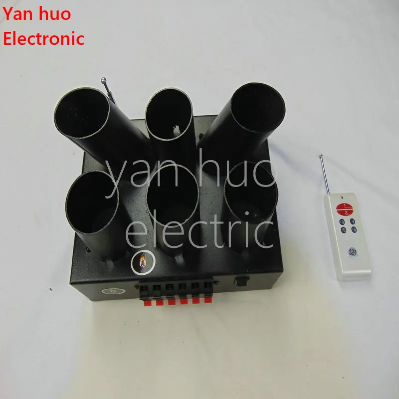 ELT06 Stage special effects remote control 6 shots cold fountain pyrotechnics firing system ignition fireworks firing system