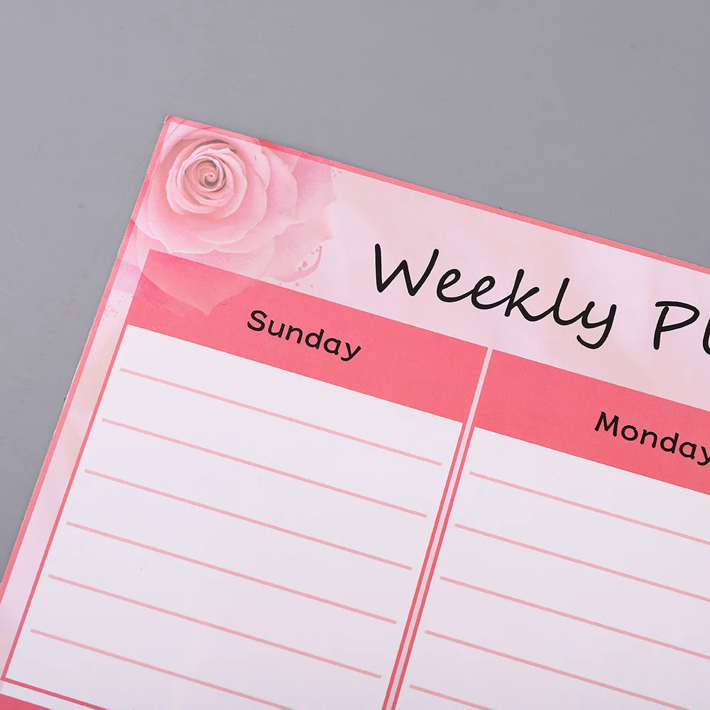 Custom fridge magnet board calendar notepad Dry erase magnetic note pad writable fridge magnet notepad