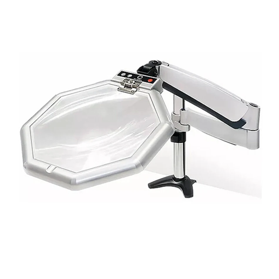 Japan Power-Saving Large Glas Octagon Lamp Led Light Magnifier