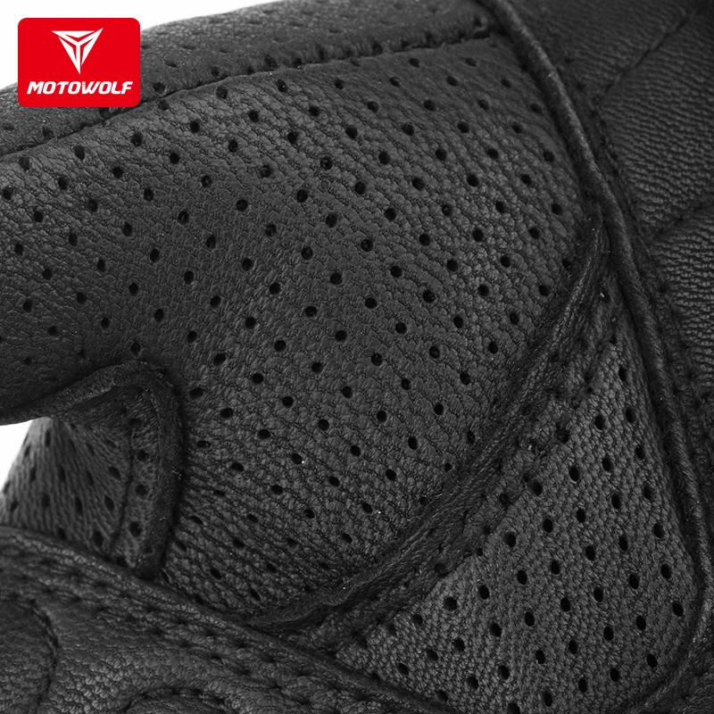 motowolf Motorcycle racing gloves bicycle riding anti-fall breathable anti-wear sheepskin gloves