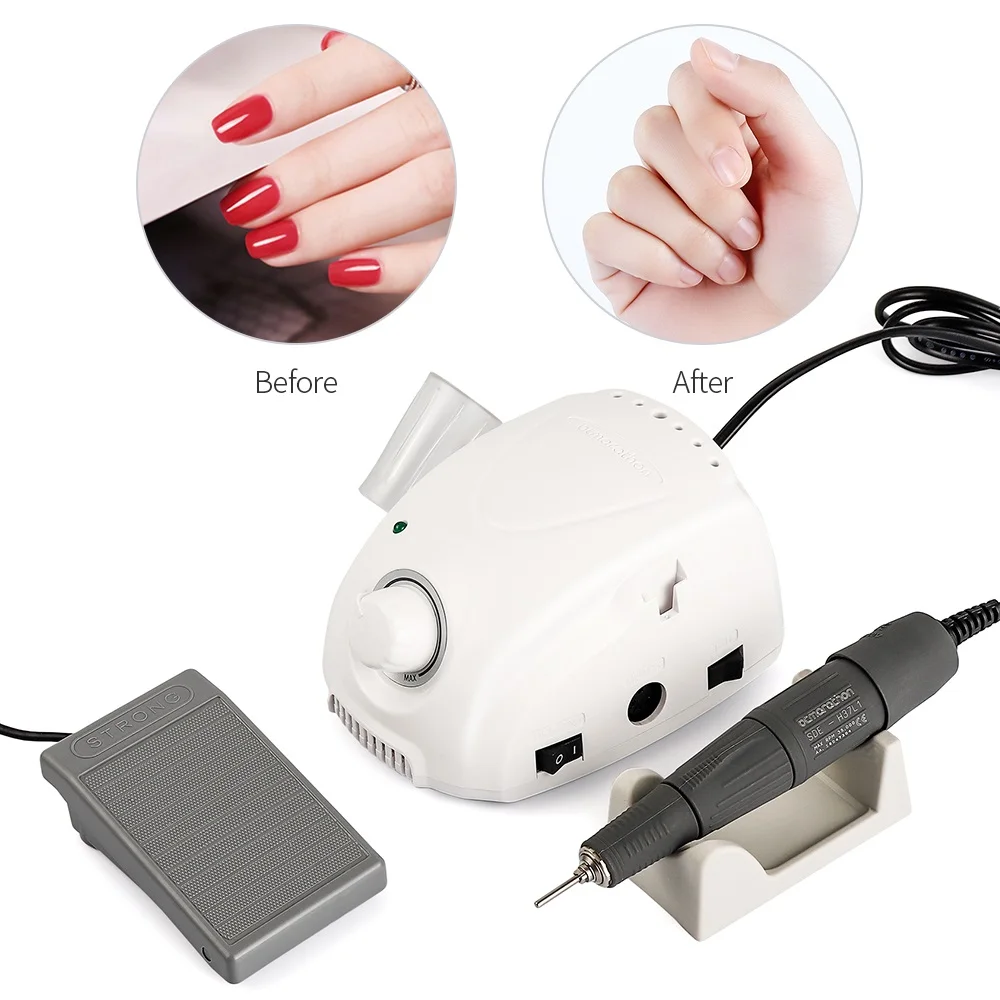 65W Electric Nail Drill Machine 35000RPM For Manicure Pedicure Nail Drill Polisher Professional Nails Art Tools