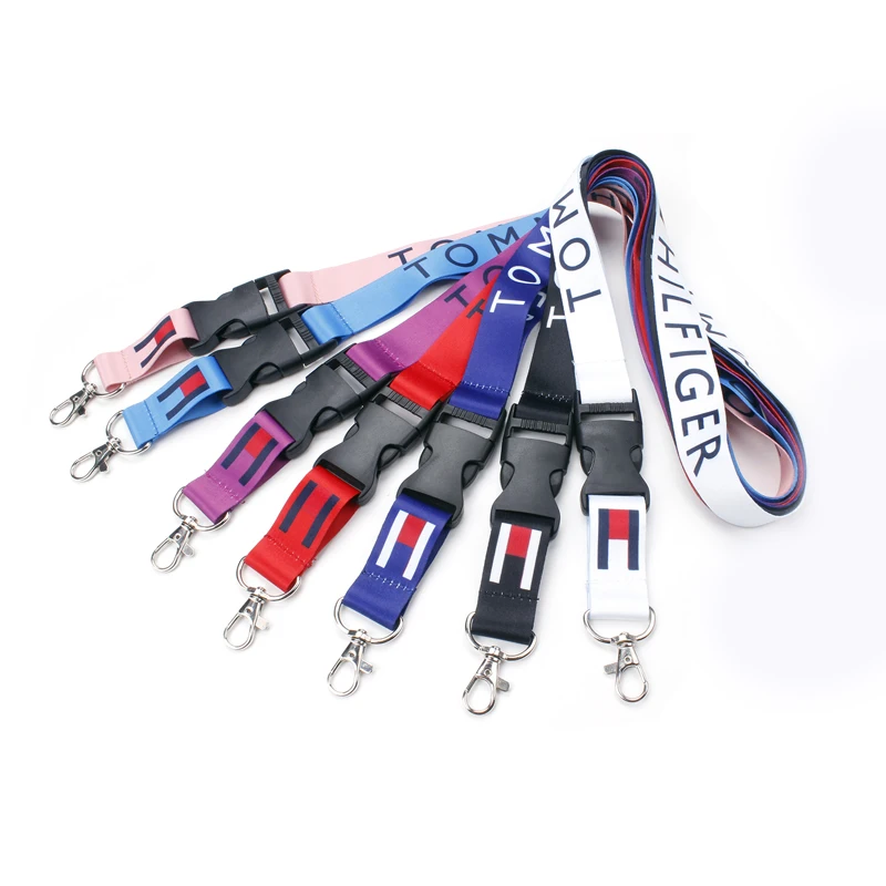 Personalized Luxury Cute Custom Sublimation Printed Keychains Lanyards ID Badge Holder Neck Polyester Lanyard