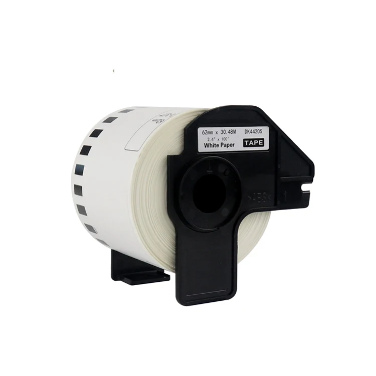 100% Compatible Brother DK-44205 62mm*30.48m dk 44205 dk 4205 Removable Continuous Label Paper Tape