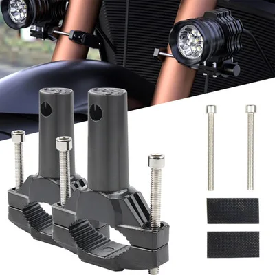 Universal Motorcycle Mount Bracket For Motorcycle Bumper Modified Headlight Stand Spotlight Extension Pole Frame Support Bracket