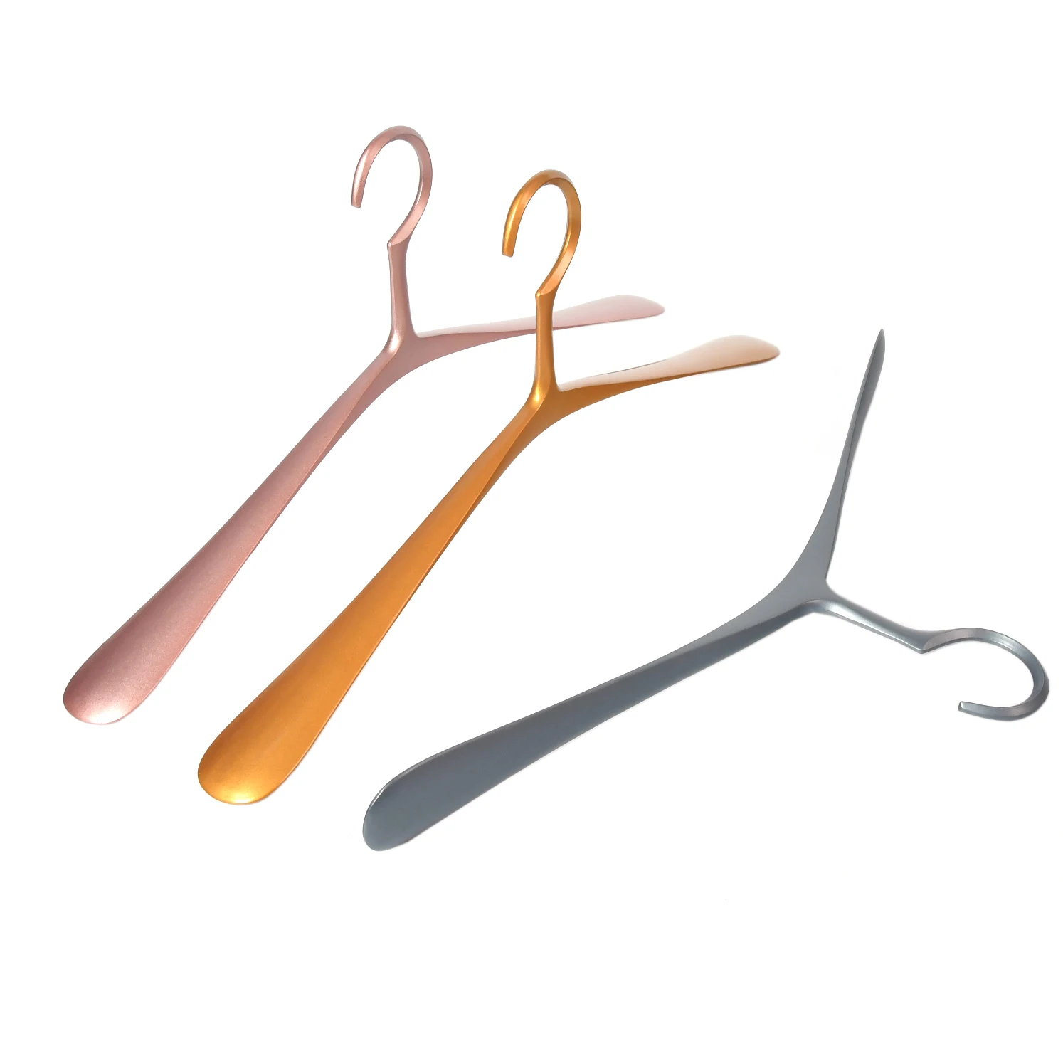 Deluxe Wide Shoulder Aluminum Hangers Heavy Duty Aluminum Coat Hangers for Display