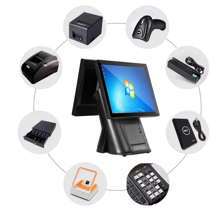 Wholesale Pos System Set Pc Win dows Cash Register Restaurant Touch Screen Pos Systems Cash Register