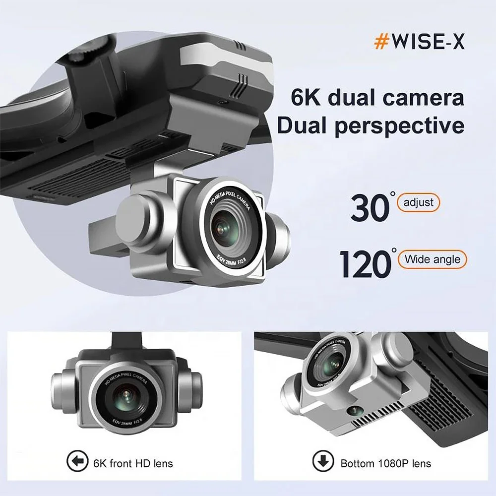 KY101 Drone 4k Hd Dual Camera Mini Wifi Fpv Visual Positioning Dron Height Preservation Rc Quadcopter