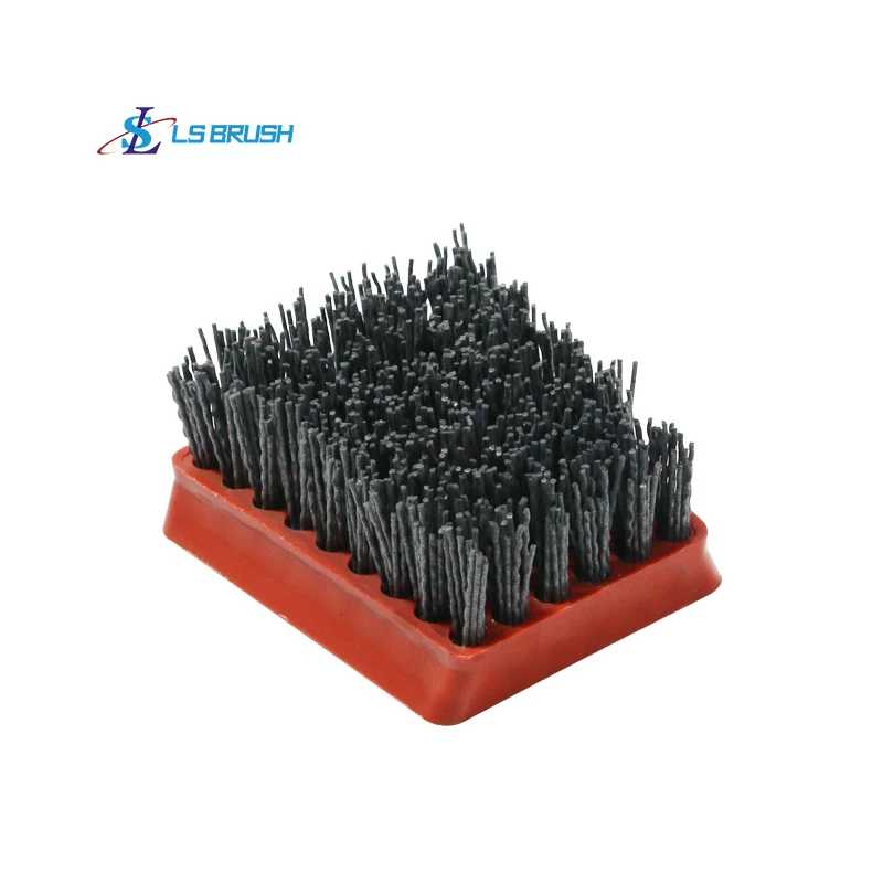 Marble terrazzo polishing tools frankfurt brush with silicon carbide abrasive wires for antique and leather surface