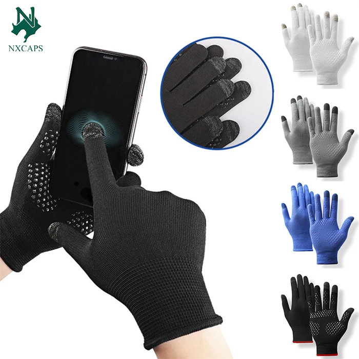 Hot Sale Touch Screen Gloves Thin Knitting Driver Gloves Cycling Mittens Unisex Solid Gloves Non-Slip Sports