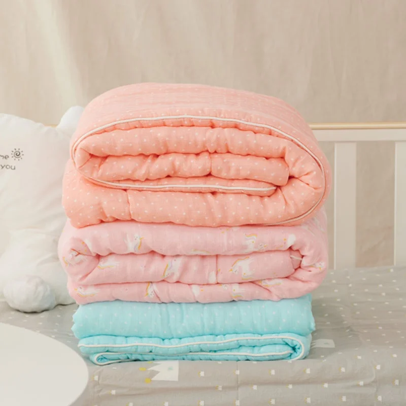 Comforted Thick Blanket Quilt for Newborn Baby Children Sleeping Quilt Winter