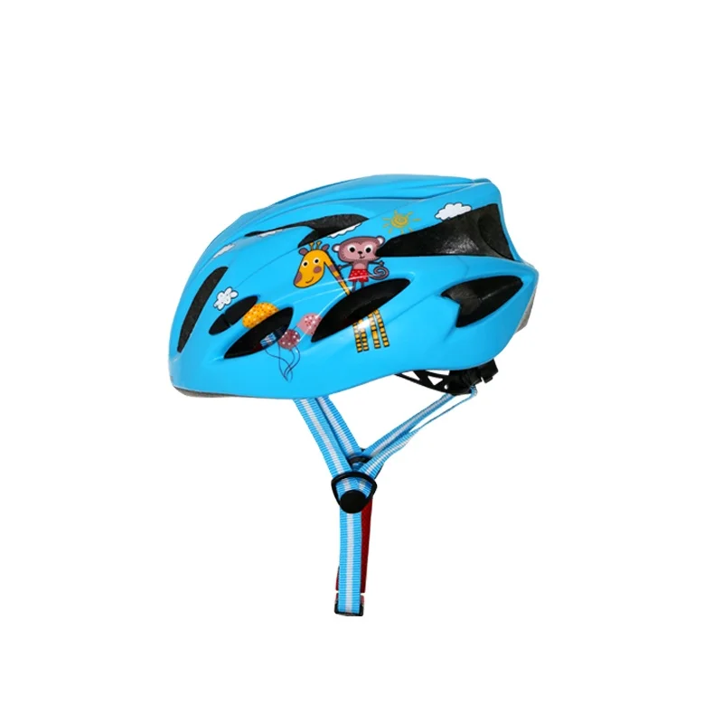 Children Teenagers Inline Skating Skateboard Riding Outdoor Sports Head Protection Integrated High-density Black Foam Helmet