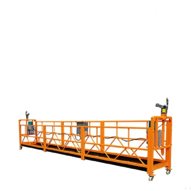 High rise operation ZLP 630 rope suspended construction platform gondola
