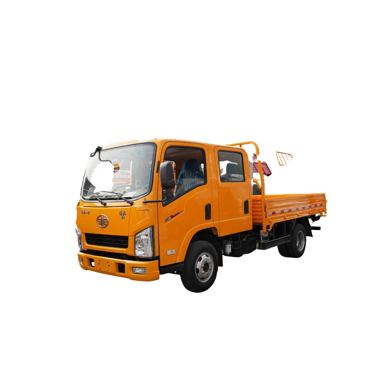 China brand FAW Diesel cargo truck 4x2 double cabin