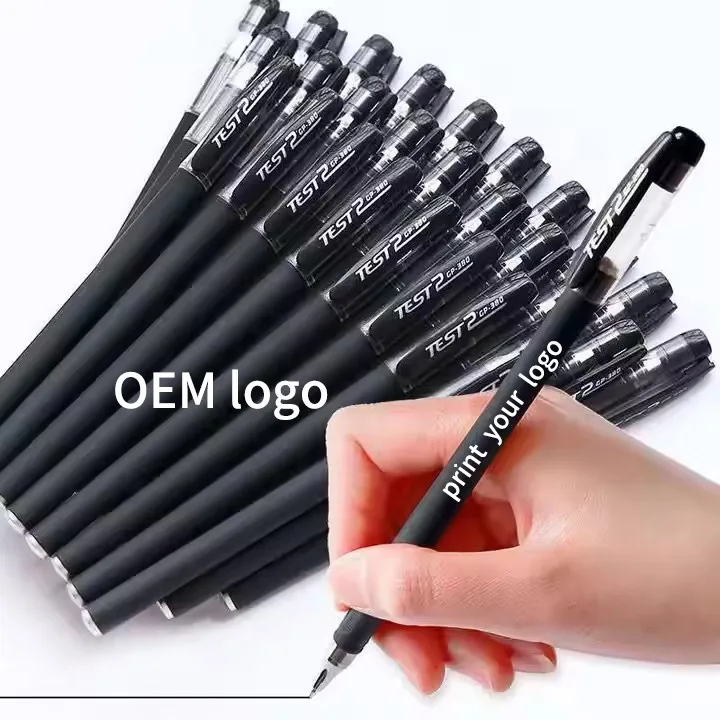 Wholesale Custom Gel Pen Bullet Carbon gel pen 0.5mm Signing Ball Point Pen For Office Business stationery